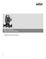 Wilo Cronoline ICL Installation And Operating Instructions Manual