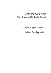 Next POE2429L2-370 Quick Installation And Initial Configuration