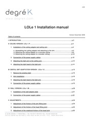Degre K LOLe 1 Installation Manual