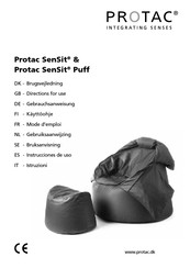 Protac SenSit standard Directions For Use Manual