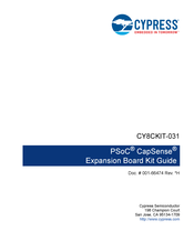 Cypress CY8CKIT-031 Manual