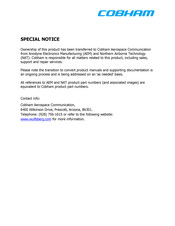 Anodyne Electronics Manufacturing AA37 Series Installation And Operation Manual