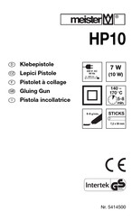 Meister HP10 Operating Instructions Manual