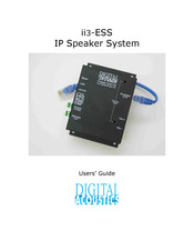 Digital Acoustics ii3-ESS User Manual