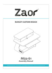 Zaor Miza 61 Assembly Manual