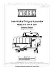 Western 110 Owner's Manual