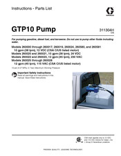 Graco GTP10 Series Instructions Manual