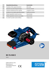 Gude BS 76-900 E Translation Of The Original Instructions