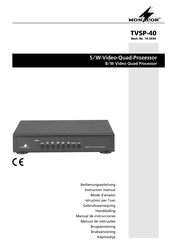 Monacor TVSP-40 Instruction Manual