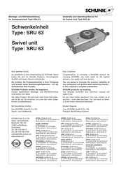 SCHUNK SRU 63 Assembly And Operating Manual
