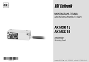 RSF Elektronik AK MSR 15 1 Vss Mounting Instructions