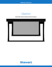 Stewart Audio Gemini Owner's Manual