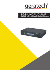 geratech EGE-UHDAUD-AMP Manual