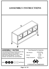 Furniture of America CM5907-TV-60-3A Assembly Instructions Manual