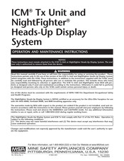 MSA NightFighter Operation And Maintenance Instructions