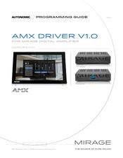 Mirage Autonomic AMX v1.0 Programming Manual