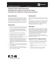 Eaton Greengate PPS-5 Installation Instructions Manual