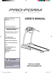 Pro-Form PITL50714.0 User Manual