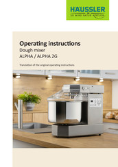 HAUSSLER ALPHA 2G Operating Instructions Manual