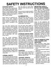 Magic Chef 54F-5TKXW Use & Care Manual