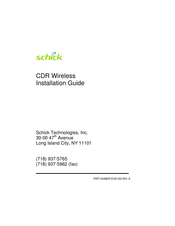 Schick CDR Wireless Installation Manual