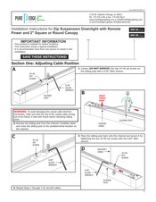 PureEdge Lighting ZSD-2R Series Installation Instructions Manual