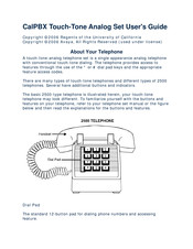 Avaya CalPBX Touch-Tone Analog Set 2500 User Manual