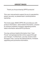 Oppo V5H User Manual