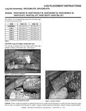Heatilator SRV2384-070 Log Placement Instructions