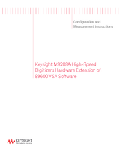 Keysight Technologies M9203A Configuration And Measurement Instructions