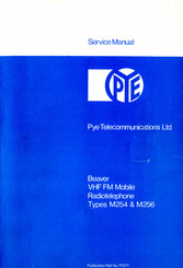PYE Beaver M254 Service Manual