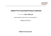 Additel 761A User Manual