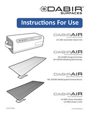 Dabir Surfaces DabirAIR Micropressure DA-101884 Instructions For Use Manual