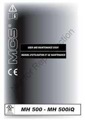 MCS MH 500iQ User And Maintenance Book