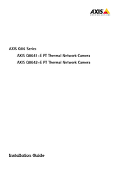 Axis Q86 Series Installation Manual
