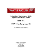 Waterous 200-B Installation & Maintenance Manual