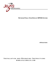 Aigis Mechtronics NPVD26A-6CH211AMP-B Installation And Operating Instructions Manual