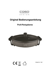 CASO DESIGN Profi Party Pan Operating Manual
