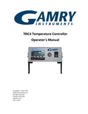 Gamry Instruments TDC4 Operator's Manual