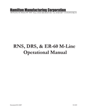 Hamilton Manufacturing Corporation ER-60 Operational Manual