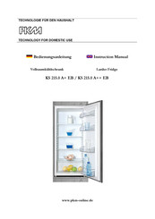 PKM KS 215.0 A++ EB Instruction Manual