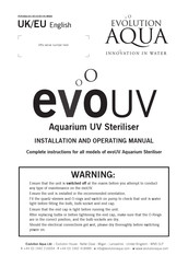 Evolution Aqua evoUV Installation And Operating Manual