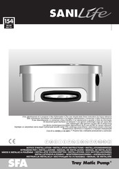 SFA SANILife Tray Matic Installation Instructions Manual