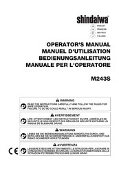 Shindaiwa M243S Operator's Manual
