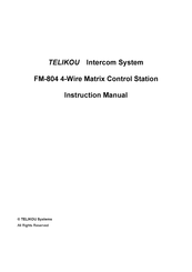 Telikou FM-804 Instruction Manual
