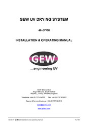 GEW e-Brick 12kW Installation & Operating Manual