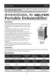 Weltem AmeriCool WPD-120 Owner's Manual
