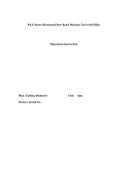 Toolots NAX1515 Operation Instruction Manual