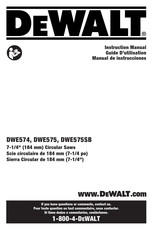 DeWalt DWE574 Instruction Manual