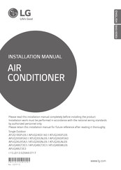 LG APUQ36LR5A3 Installation Manual